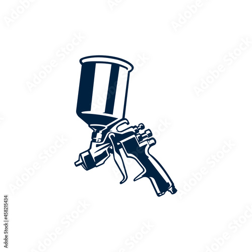 paint spray - spray gun isolated vector