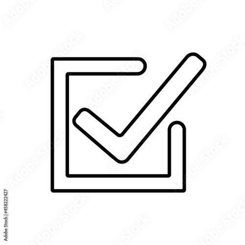 Approved vector icon. Accept illustration sign. ok symbol. agree logo.
