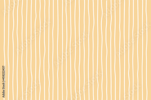 Hand drawn vertical line pattern background on a yellow background with pastel colors. Vector illustration