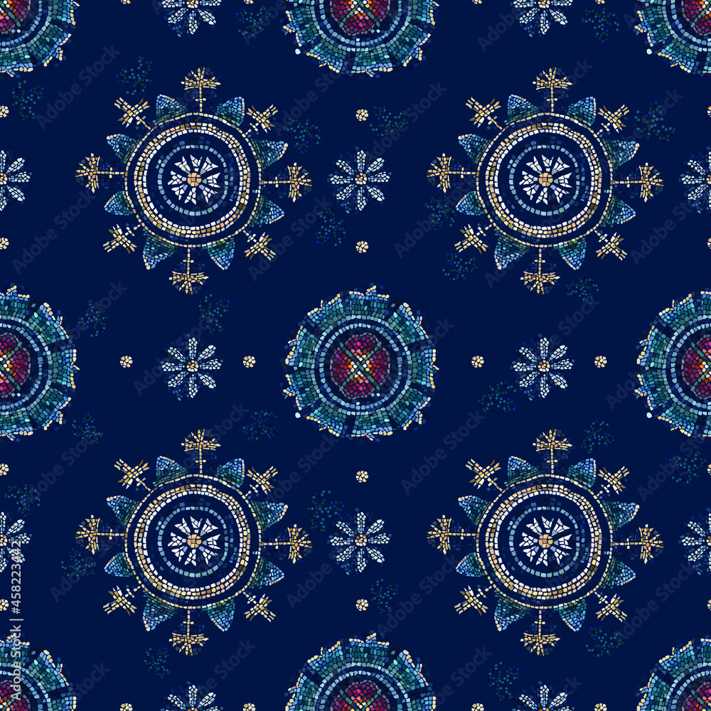 Byzantine Mosaic seamless pattern Byzantine Mosaic seamless pattern