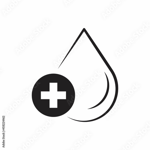 drop blood icon design template