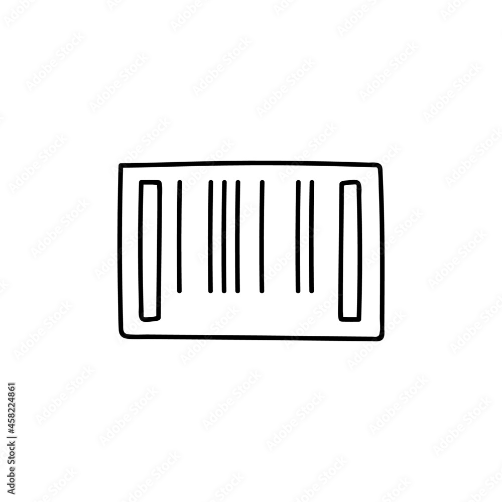 Barcode icon, qr code scanner icon in flat black line style, isolated on white background
Barcode icon, qr code scanner icon in flat black line style, isolated on white background