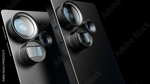 Bild auf Leinwand variety of lenses on your phone