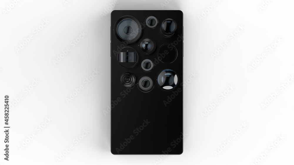 variety of lenses on your phone. an allegorical illustration of the variety and popularity of mobile photography technology variety of lenses on your phone. an allegorical illustration of the variety and popularity of mobile photography technology