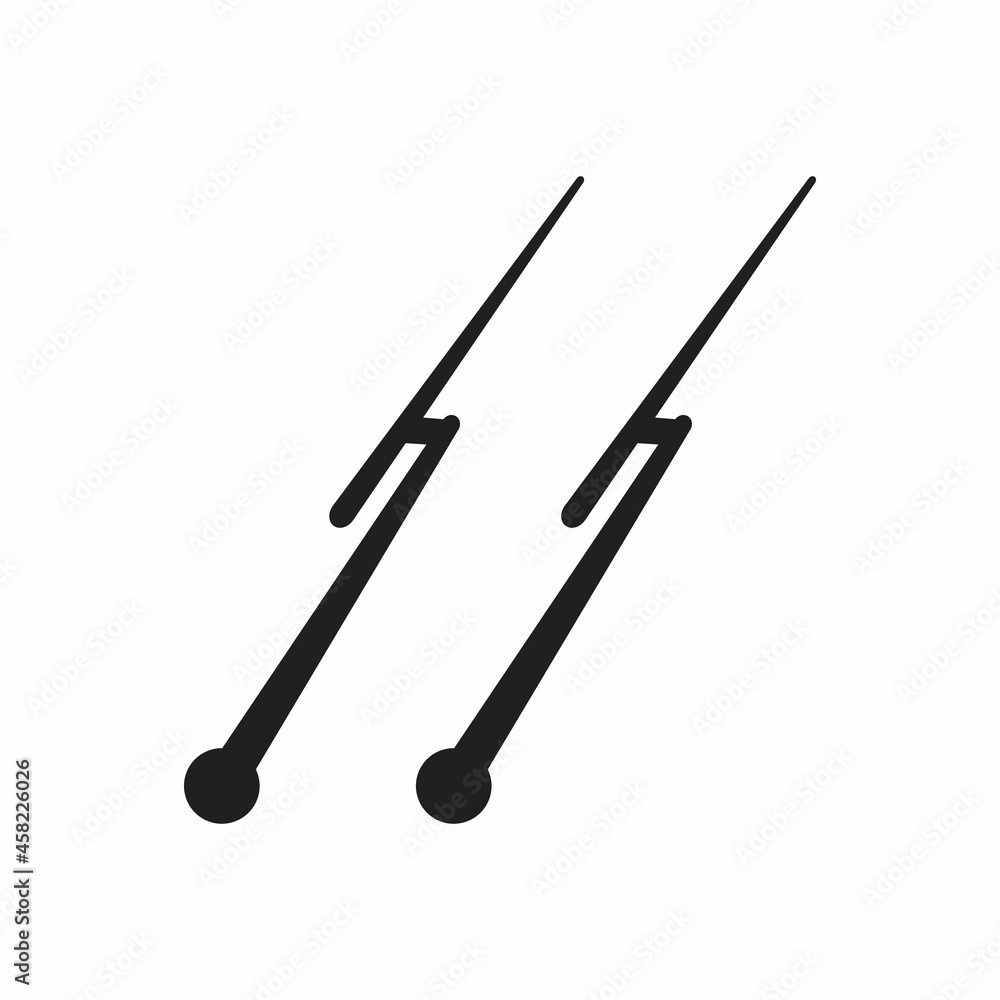 Car windscreen wiper icon Car windscreen wiper icon