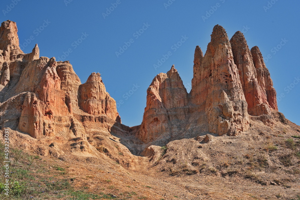 Scenic view of beautiful sand formations in Bosnia and Herzegovina