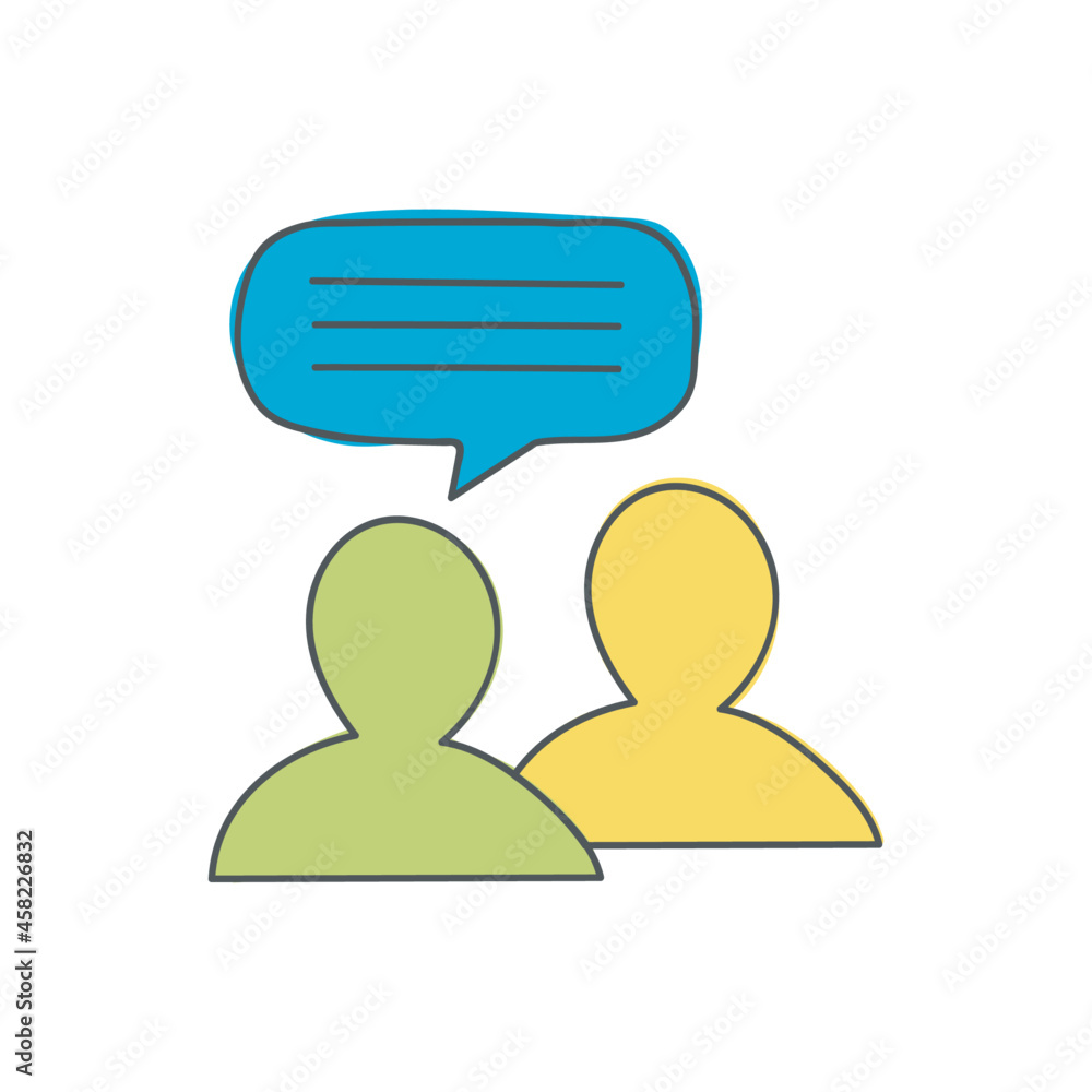 consultation icon icon in color icon, isolated on white background consultation icon icon in color icon, isolated on white background