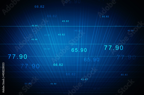 2d illustration abstract digital binary data on computer screen 