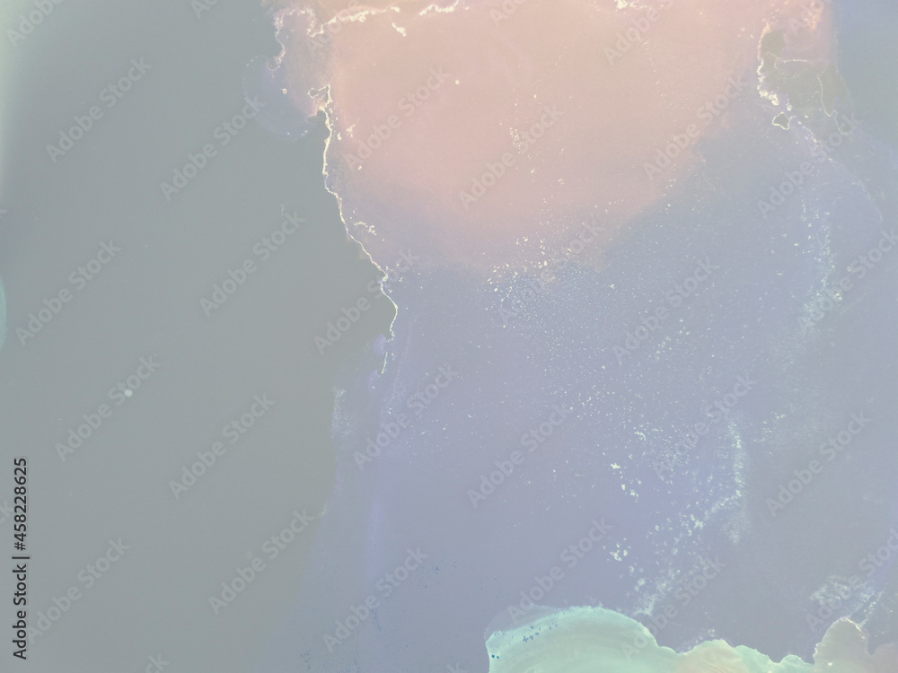 Fototapeta premium Grunge Illustration. Liquid Cyan Backdrop.