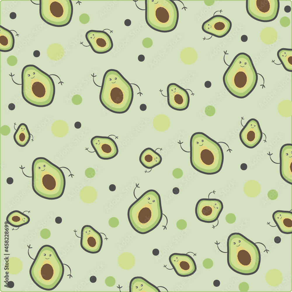 seamless pattern with avocado seamless pattern with avocado