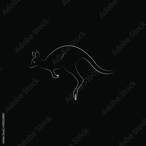 kangaroo vector icon