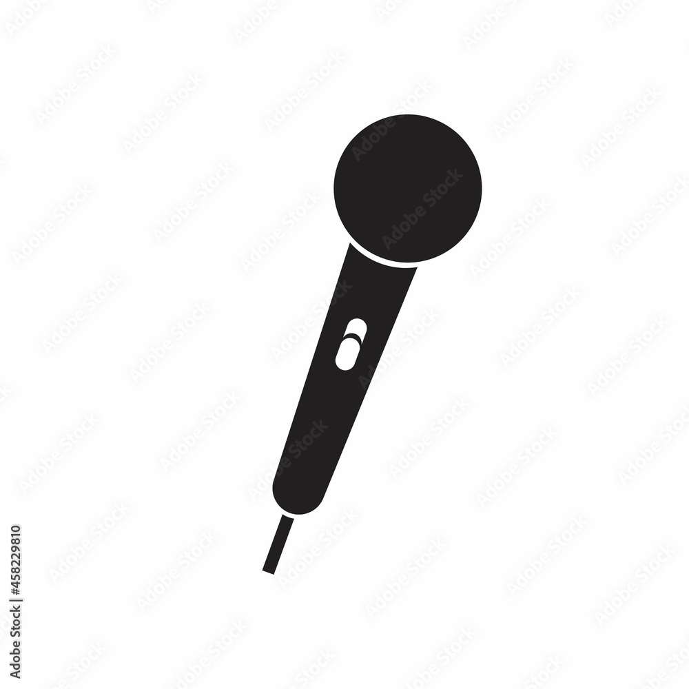 Microphone icon, isolated. Flat design Microphone icon, isolated. Flat design