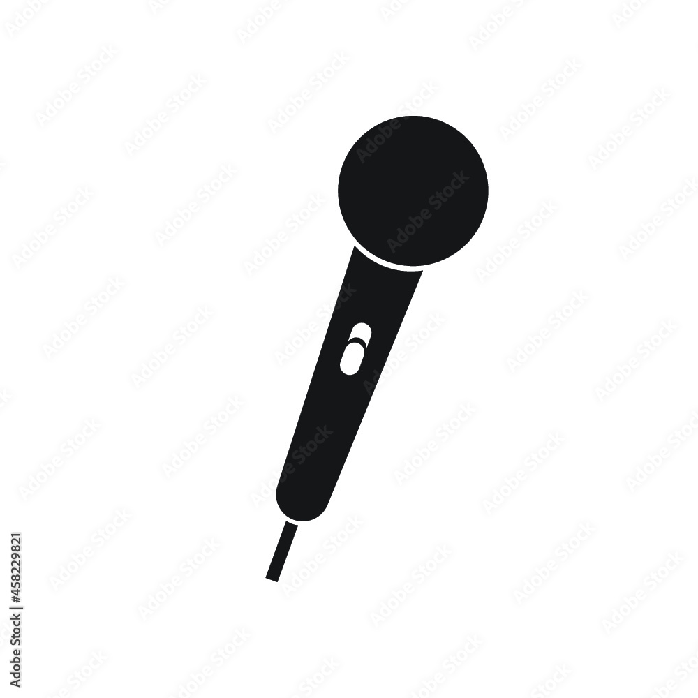 Microphone icon, isolated. Flat design Microphone icon, isolated. Flat design