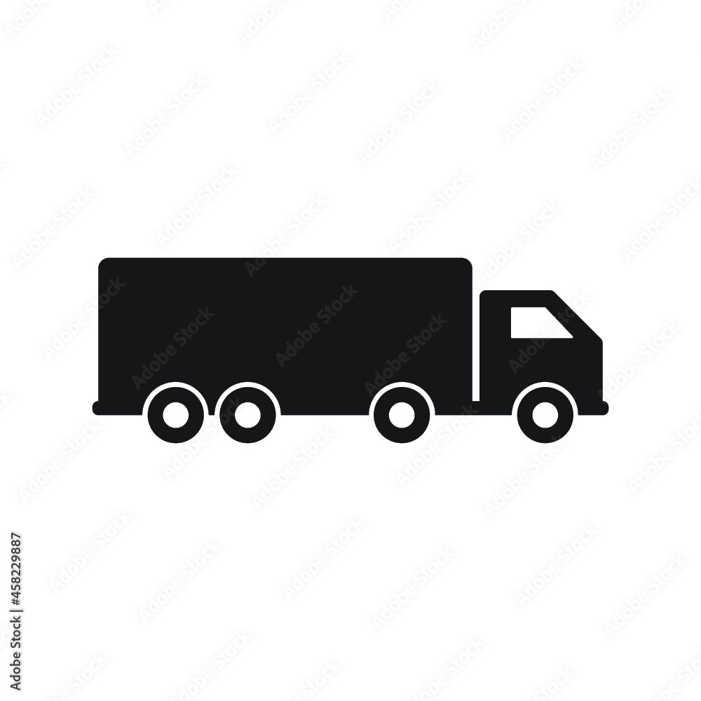 Truck icon, isolated. Flat design. Truck icon, isolated. Flat design.