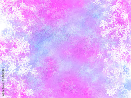 雪の壁紙ピンク