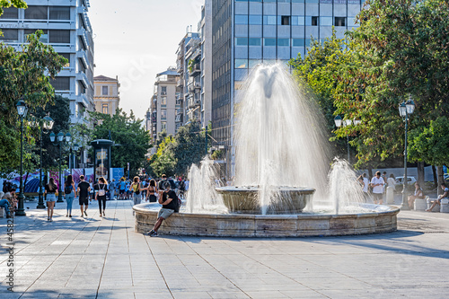 Brunnen auf dem Syntagmaplatz, Athen, Griechenland