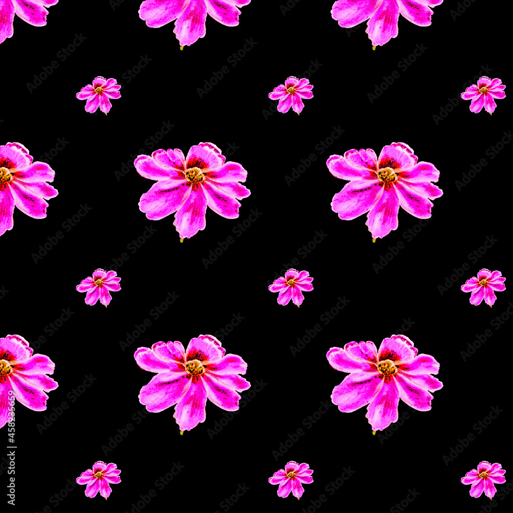 Seamless floral pattern for wallpaper, fabric