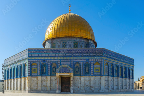 The Dome of the Rock Mosque is a famous architectural monument. 
