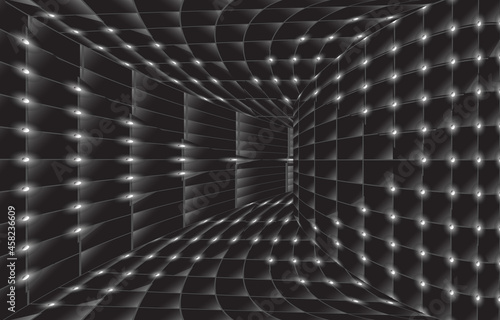 Abstract Geometric Leather upholstery Seamless Background