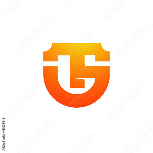 Letter T G Shield Logo