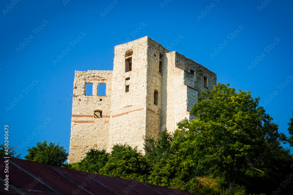 Ruins of a castle in Kazimierz Dolny, Poland