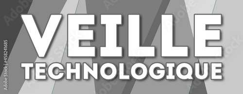 Veille Technologique - text written on gray background