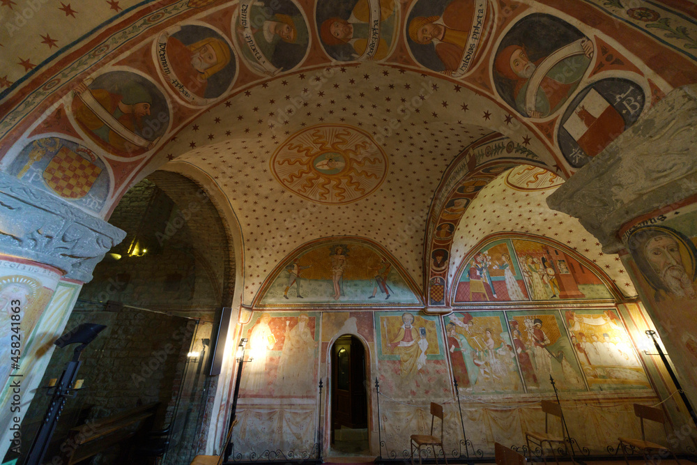 Abbey of Sant Alberto di Butrio, in the Oltrepo Pavese. Church interior