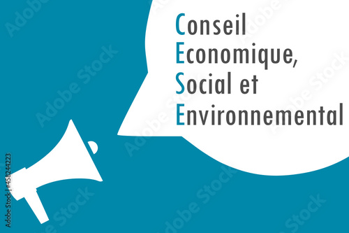 CESE Conseil économique social environnemental