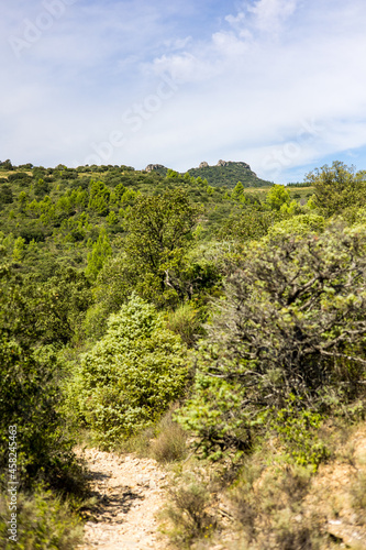 Vue sur le Roc des Deux Vierges    Saint-Saturnin-de-Lucian  Occitanie  France 