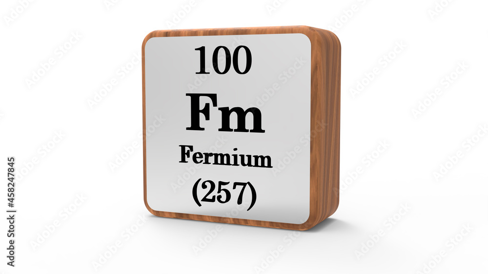 3d Fermium Element Sign. Stock image. 3d Fermium Element Sign. Stock image.