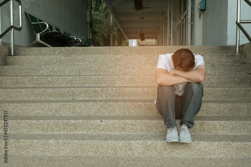 Men feel sad because of unemployment 