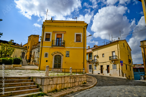 A narrow street in Lavello, an old town in Basilicata region, Italy.