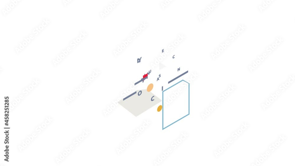 Insurance policy icon animation isometric best object on white backgound Insurance policy icon animation isometric best object on white backgound