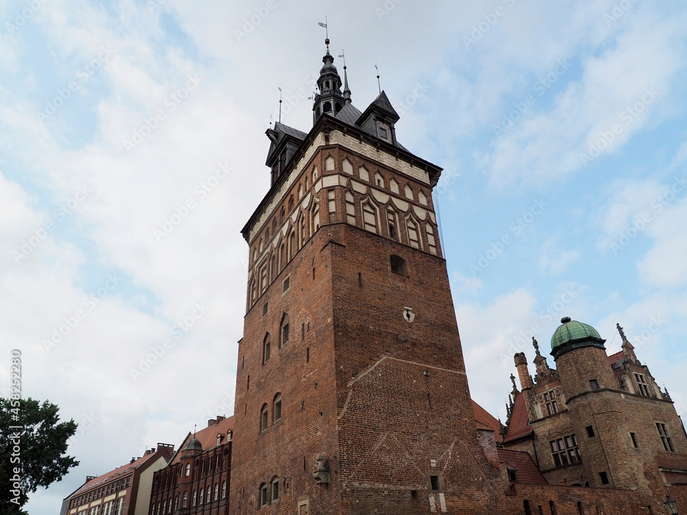 Poland Gdansk town clock tower