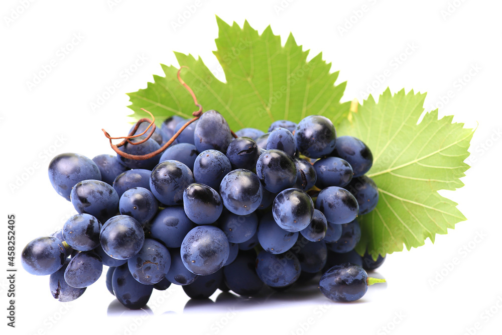 Fototapeta premium Grapes on a white background