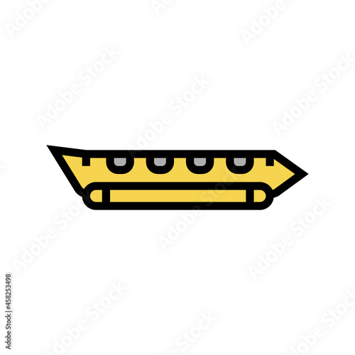 banana boat color icon vector. banana boat sign. isolated symbol illustration