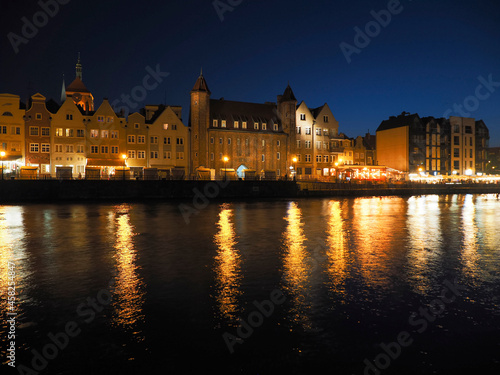Town view in Poland Gdansk at night © SOGJP