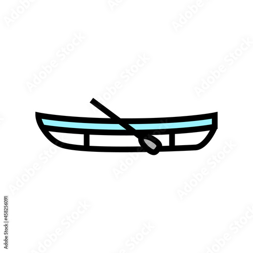 dinghy boat color icon vector. dinghy boat sign. isolated symbol illustration