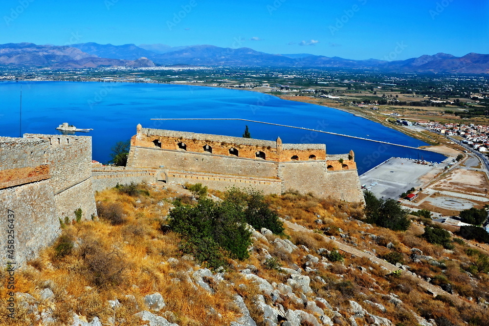 Greece-view from the fortress Palamidi