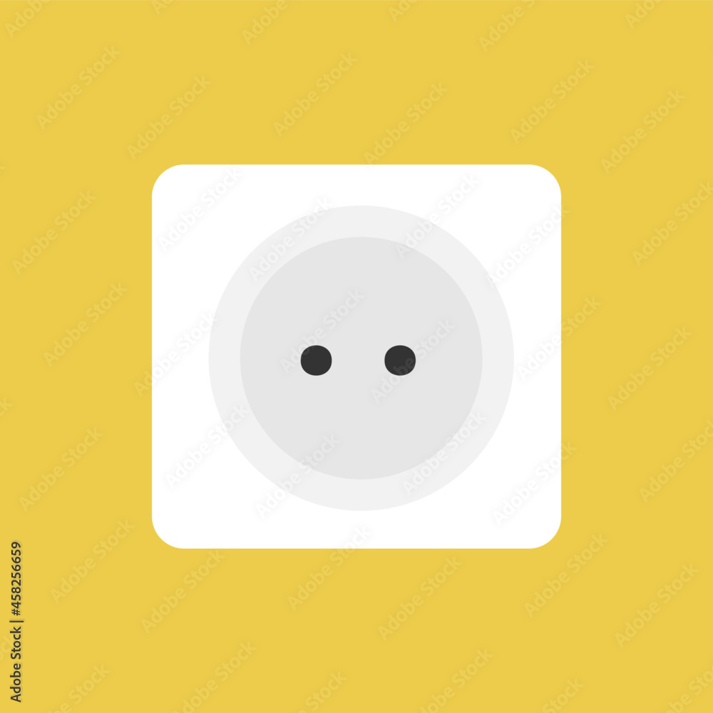 Electrical outlet. Energy, power vector socket design. Yellow backgrond. Electrical outlet. Energy, power vector socket design. Yellow backgrond.