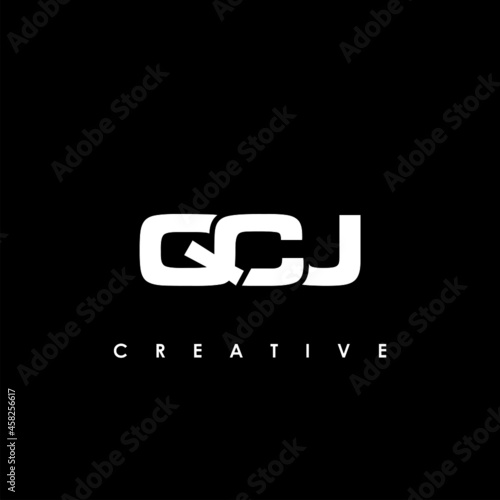 QCJ Letter Initial Logo Design Template Vector Illustration