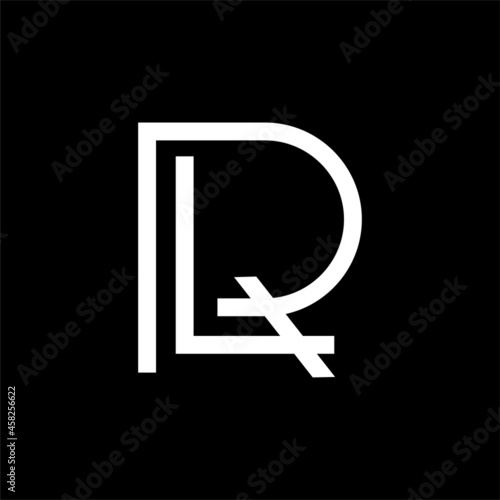 letter rl logo design vector image , rl letter logo icon design template elements vector image