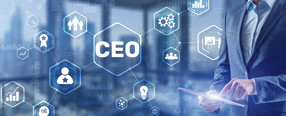 Chief Executive Officer. CEO business concept on virtual screen Chief Executive Officer. CEO business concept on virtual screen