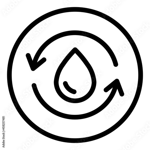 Renewable water icon