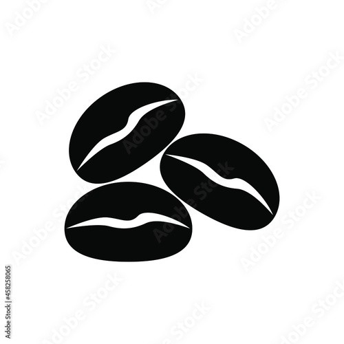 Coffee beans icon vector. caffeine illustration sign. Java symbol or logo.