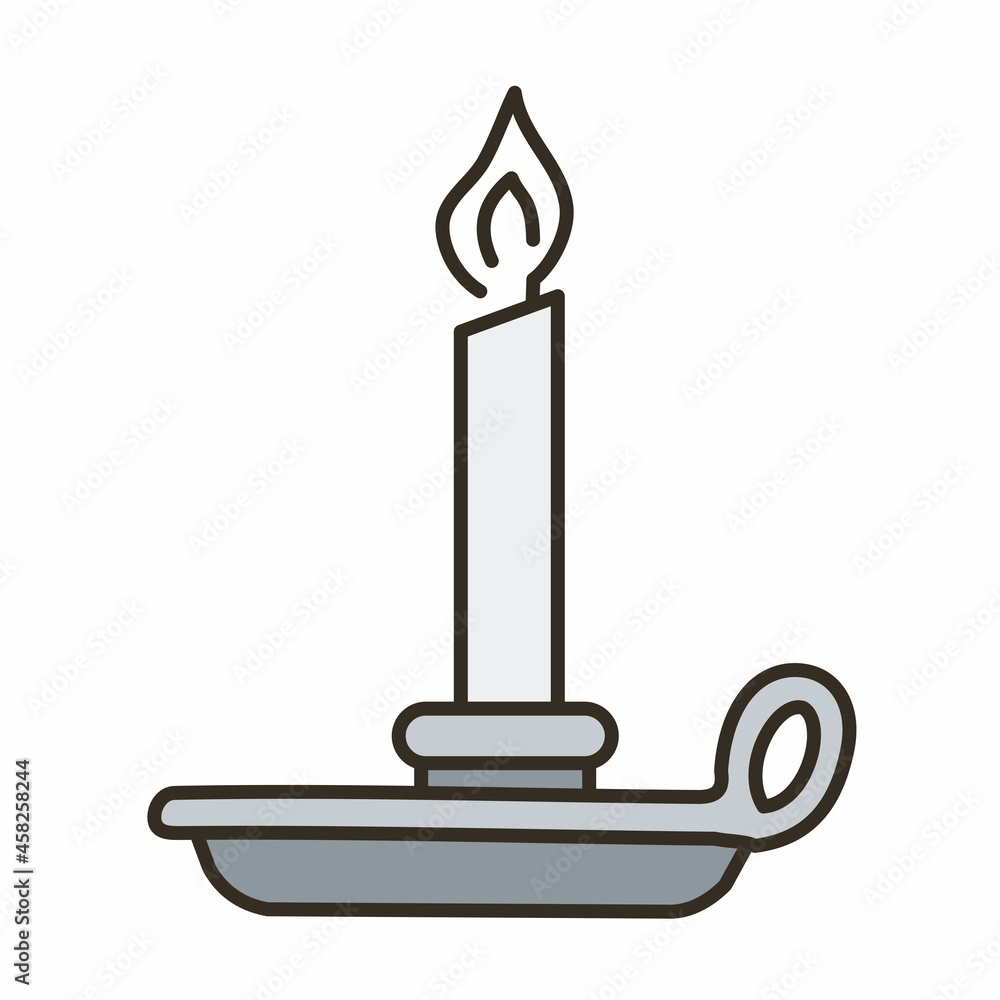 candle outlined black and white vector design candle outlined black and white vector design