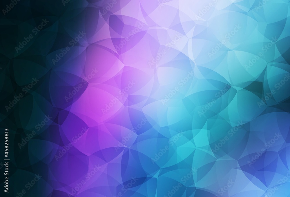 Obraz premium Dark Pink, Blue vector polygonal template.