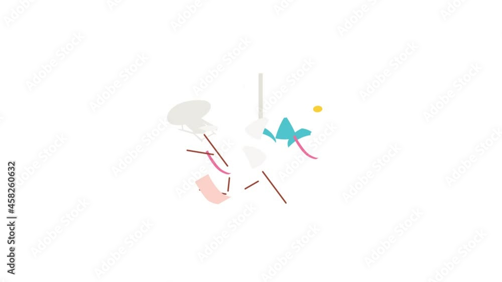 Beach chaise lounge with umbrella icon animation isometric best object on white backgound Beach chaise lounge with umbrella icon animation isometric best object on white backgound