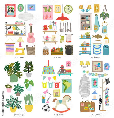 House icons illustration