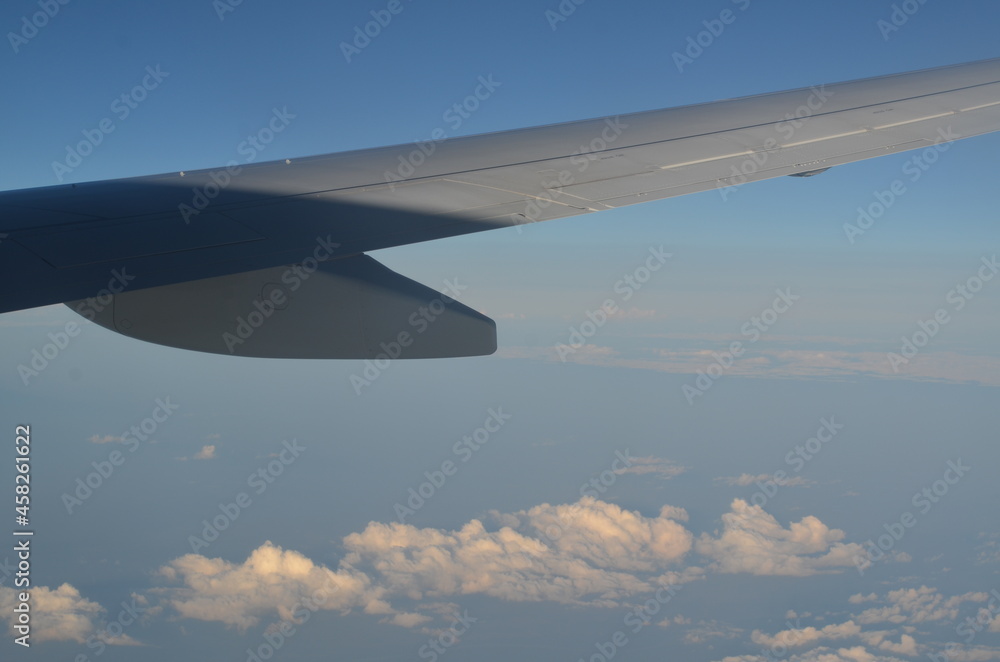 Clouds - view from plain travel Clouds - view from plain travel